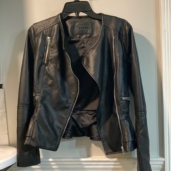 Blank NYC Jackets & Blazers - XS BLANK NYC black leather peplum jacket
